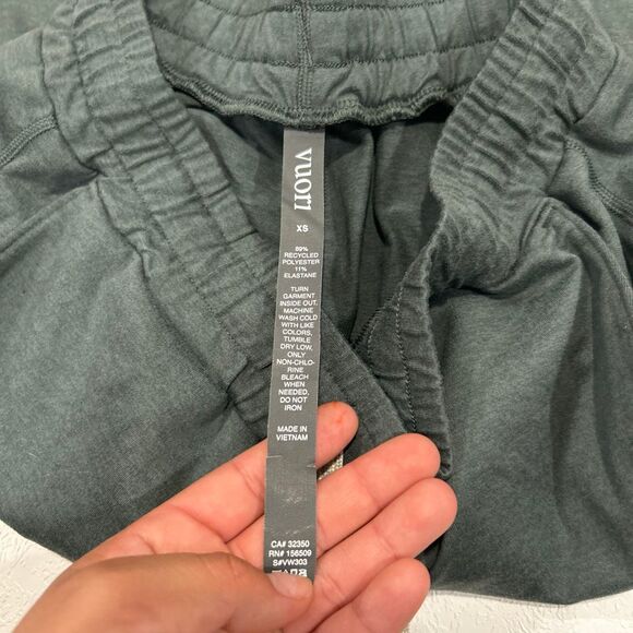 Vuori Performance Joggers Size XS Dark Green Recycled Fabric Lounge Pant - Picture 3 of 6